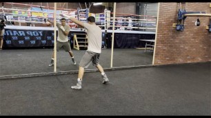 'GABRIEL FLORES JR. SHADOW BOXING AT TOP RANK GYM | TRAINING FOOTAGE'