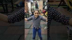 'My Daughter Sanavi Nilesh Kasle Gymnastics practice in N. K. Fitness'