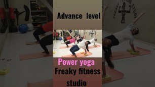 'power yoga #personaltrainer #yogainspiration #poweryoga #freaky_b26. freaky fitness studio'