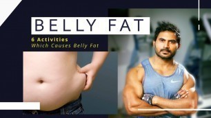 '6 Activities Which Causes belly fat || How to Reduce belly fat in Telugu - Venkat Fitness'