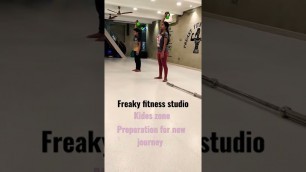 'freaky fitness studio #freak #kides #workout #trainer'