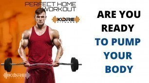 'Home Gym and Fitness Kit for People who grind - Kore K-PVC 20kg Combo 3 Leather'