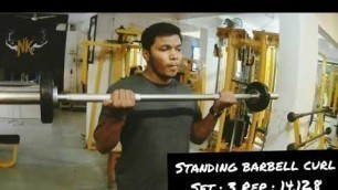'For Beginner Biceps Workout | PrasadhatleVlogs | NK GYM Dombivli | Hardcore Gym | Fitness'