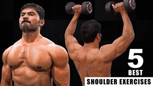 'Top 5 & Best Shoulder Exercises for Men || Deltoid Strengthening Exercises'