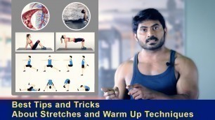 'Best Tips and Tricks About Stretches and Warm Up Techniques || Venkat Fitness Trainer'