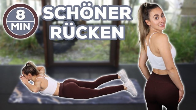 '8 Min. Rücken Workout für Zuhause (mit oder ohne Equipment) | Schönen, starken Rücken aufbauen!'