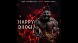 'Happy Bhogi 2021 || Happy Sankranthi || Venkat Fitness Trainer #shorts #withme'