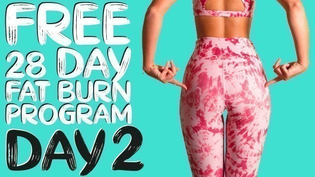 'DAY 2 | FREE 28 DAY WORKOUT CHALLENGE | Booty Lift & Sculpt (with Band) Timer Included'
