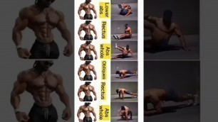 'upper and lower ABS exercise gym status#ytshorts 
