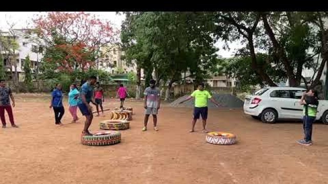 'Cross Fit Training || Tire jumping || Venkat Fitness Academy || Nellore'
