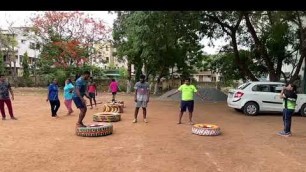 'Cross Fit Training || Tire jumping || Venkat Fitness Academy || Nellore'