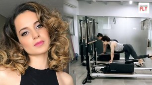 'Kangana Ranaut Gym Workout Video | Kangana Ranaut Fitness Regime | Freaky Fitness | Bollywood Fly'