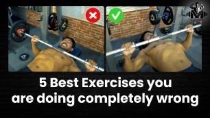 '5 Best Gym Exercises Most People are doing Wrong || Venkat Fitness Trainer'