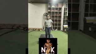'My daughter Sanavi Nilesh Kasle while practicing gymnastics in N.K fitness'