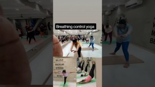 'breathing control yoga in FREAKY fitness #yoga #breath #yogapractice #yogainspiration #power'