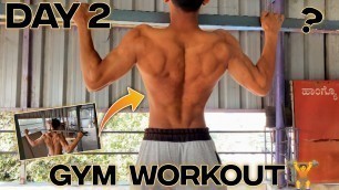 'Day two vlog || back workout || fitness vlog || daily vlogs || fitness freaky ||gym vlogs.'