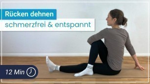 'Rücken dehnen - 12 Minuten Stretching Übungen gegen Verspannungen & Rückenschmerzen'