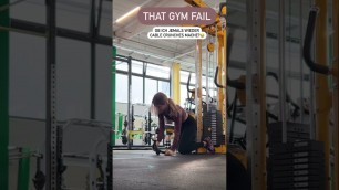 'Gym Fail fitness girl #youtube #youtubeshort #yt #bodybuilding #motivation'