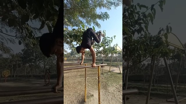 'fail compilation on parellal bar saved by cameraman 