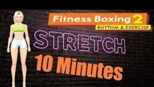 'Fitness Boxing 2 Sophie\'s Stretching Exercises on Nintendo Switch Fun Workout game 10 min duration'