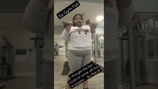 'Gym Fail #fyp #trending #gym #plussizefitness  #gymequipment #gymfails #fitness #fitnessmotivation'