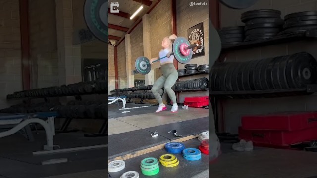 'Woman showcases her hilarious gym fails #shorts #funny #fail'