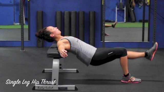 'Single Leg Hip Thrust - Reign Fitness & Performance'