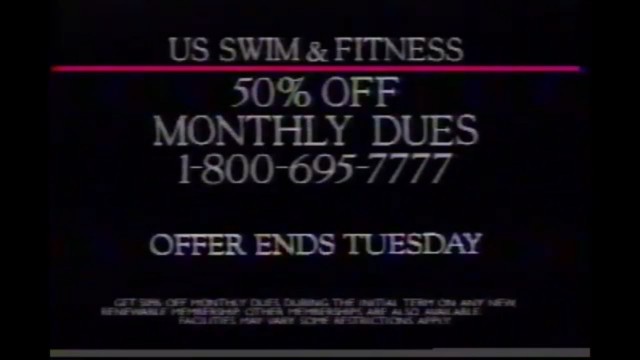 'US Swim & Fitness Commercial with Sheena Easton (1991)'