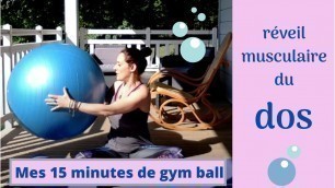 'muscler son dos : exercices avec le gym ball'