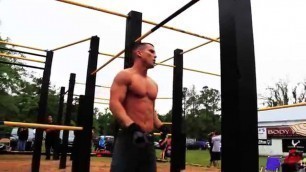 'Corey Halls run at  the 2014 ImuscleUp pull up jam open freestyle'