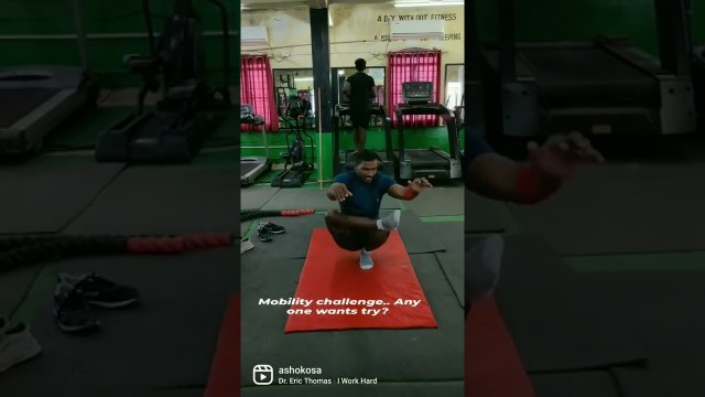 '#Monday motivate #gym #fitness #workout videos# mobility challenge #never give up..'