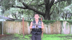 '10 muscle ups with 20 pound vest'