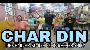 'Char din || Punjabi song || Bhangra choreography || by ANEW fitness centre and dance academy'