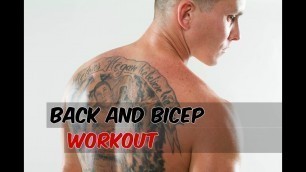 'BIG BACK BIG BICEP workout!'