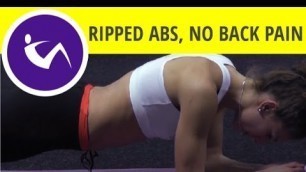 'Workout with static planks - get ripped six pack abs without lower back pain'