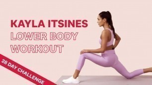 'Kayla Itsines Lower Body Bodyweight & Legs Workout | 28 Day Challenge'