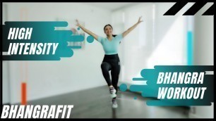 Bhangra Workout At Home | 25 Minutes Fat Burning Cardio | BhangraFit | DJ Frenzy #BhangraFit