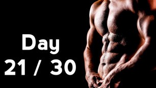 30 Days Six Pack Abs Workout Program Day: 21/30