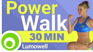 'Fat Burning Power Walk Workout at Home - 30 Minute Walking Exercises for Weight Loss'