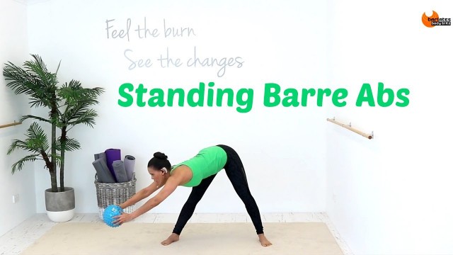 'BARRE WORKOUT Standing Abs - BARLATES Standing Barre Abs with Linda Wooldridge'