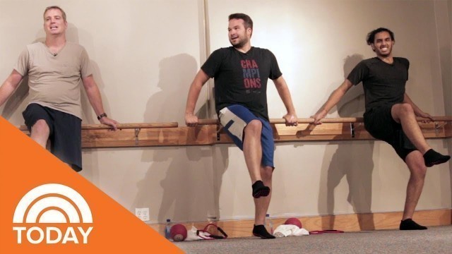 'Could Men Survive A Barre Class? We Challenged 3 Dudes To Give It A Try | TODAY'