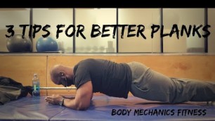 'Planks - Form Check - Body Mechanics Fitness'