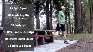 'Park Bench Workout'