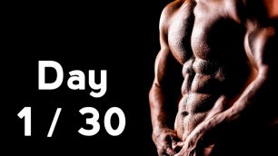 '30 Days Six Pack Abs Workout Program Day: 1/30'