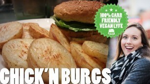 'Chick\'n Burgers, Unicorn & Kayla Itsines Workout (High Carb Low Fat Vegan)'