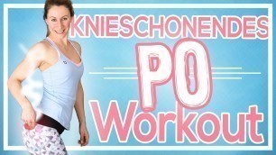 'Sehr effektives Knieschonendes Po & Bein Workout | Knack Po Training für zuhause | Ohne Springen'