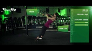 'Fitness First Freestyle exercise - Row - Suspension'