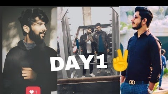 'A 100 DAYS GYM CHALLENGE|DAY1|HUZAIFA RANA|CHAUDHARY USAMA'