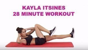 'Kayla Itsines 28 Minute Workout | Elle UK'