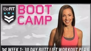 '30 Day Butt lift Workout Plan: Week 1 - BeFit Bootcamp'